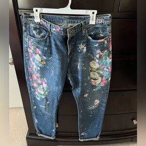 Ralph Lauren women’s painted jeans.